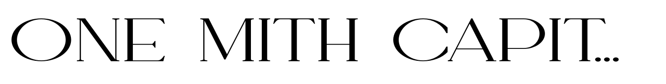 One Mith Capitals Serif